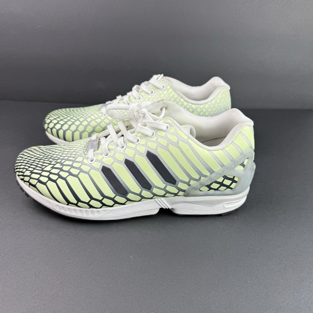 Adidas ZX FLUX XENO Glow-In-The-Dark Running 8000 TORSION gym Shoes Men sz 10 - Picture 4 of 11